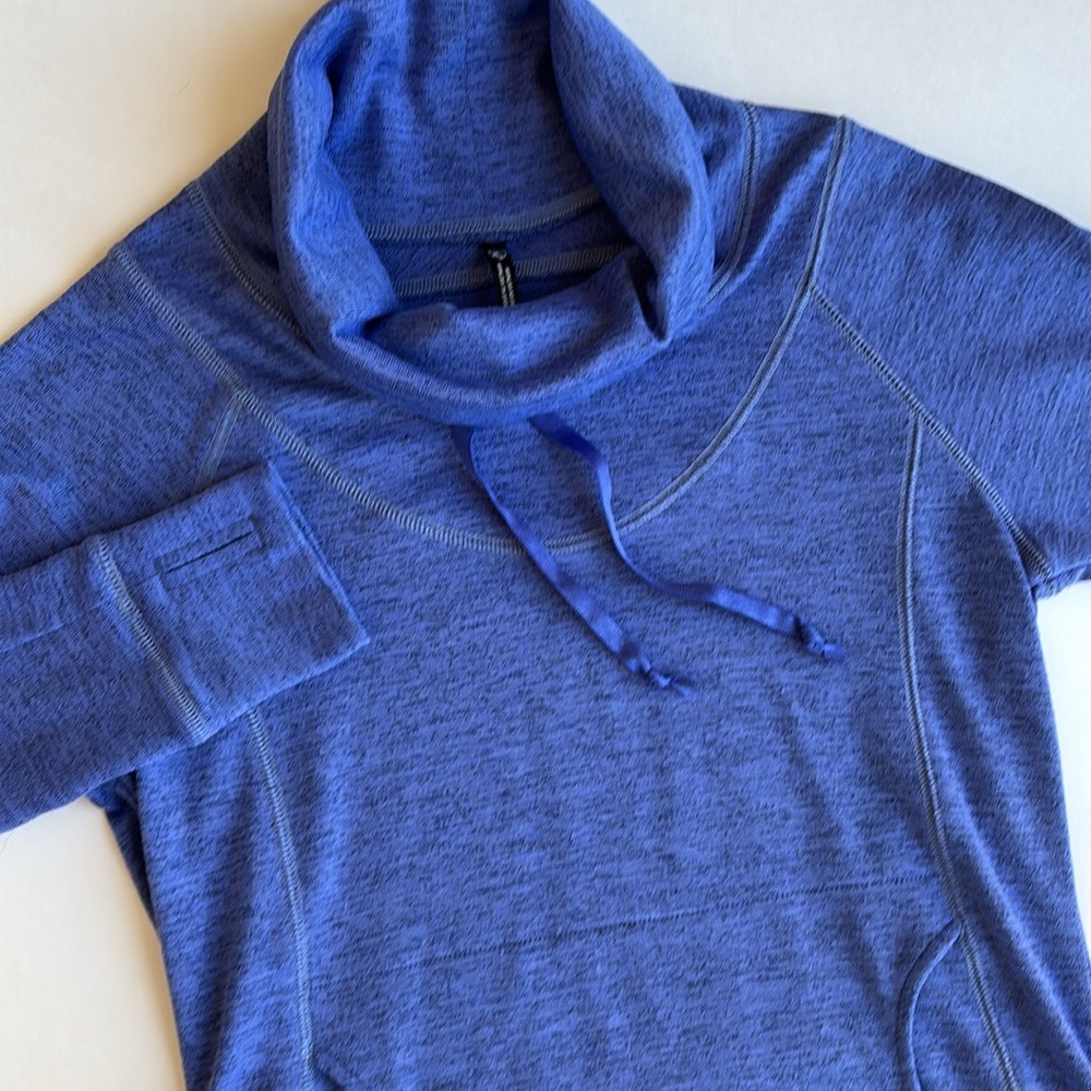 Kuhl Blue Outdoor Hiking Polyester‎ Pullover Sweater Pockets Women’s Size Small
